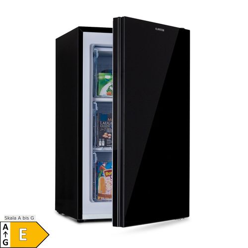 Pluto 60L Gefrierschrank 4-Sterne 60 Liter bis -18 °C Schwarz
