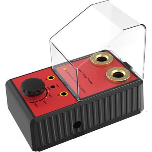 0-6000rpm 12v Spark Plug Tester Diagnose-Tool Doppelloch Testing Analyzer Zündsystem Detektor Red EU
