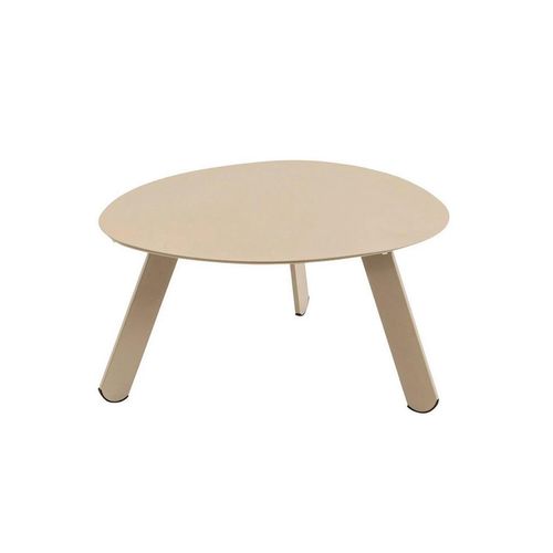 Ambia Garden Loungetisch , Taupe , Metall , organisch , eckig , 55x46x28 cm , gastro- und objekttauglich , Loungemöbel, Loungetische