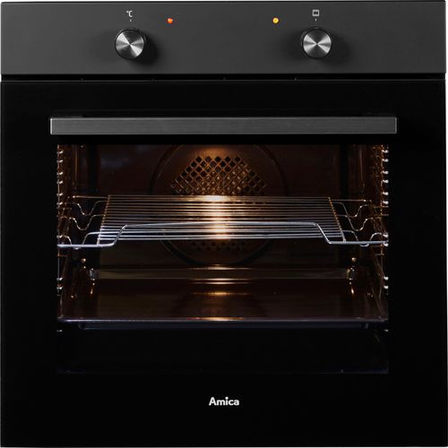AMICA Einbaubackofen "EBX 947 600 SM", A (A+++-D), schwarz, B:59,5cm H:59,5cm T:57,5cm, Backöfen, Extra großer Backofeninnenraum.