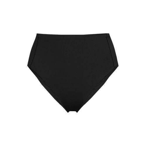 Komfort-Bikinihose mit hohem Beinausschnitt, High Waist, Damen,  Schwarz, by Lands' End