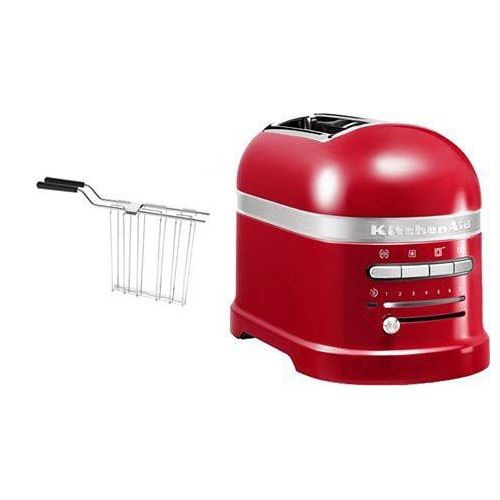 KITCHENAID Toaster "Artisan 5KMT2204EER EMPIRE ROT", rot (empire rot), B:18cm H:22,5cm T:33cm, Toaster, mit Sandwichzange