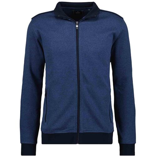 Sweatjacke RAGMAN, Herren, Gr. XXL (54/56), blau (dunkelblau, 711), 100% Baumwolle, casual, regular fit, Langarm, Sweatjacken