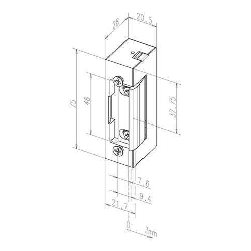Assa Abloy effeff Elektro-Türöffner ohne Stulp. 12V 17----------E41)