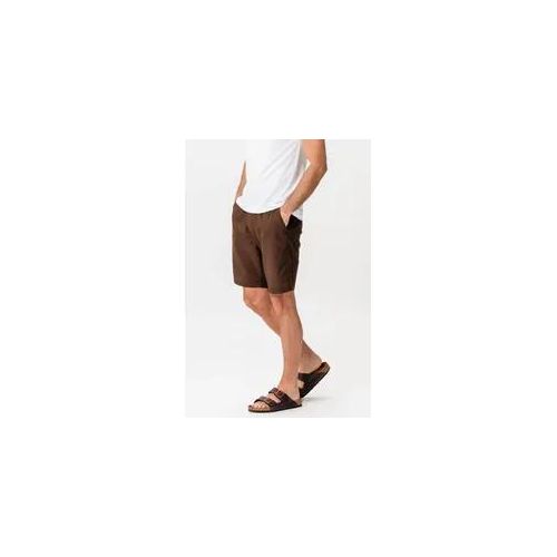 Leinen Shorts - Kaffee - Mann - TeeShoppen