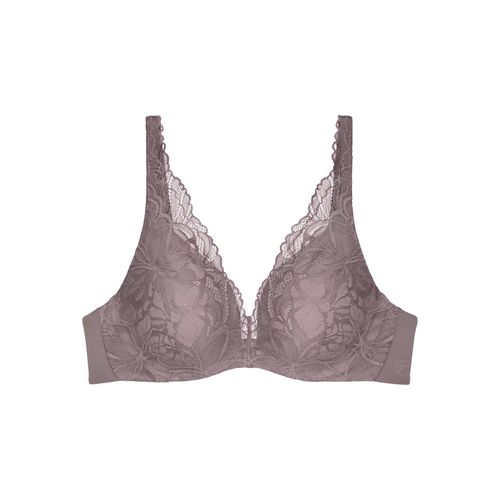 Triumph - Gefütterter Bügel-BH - Grey 75F - Body Make-up Illusion Lace - Unterwäsche für Frauen