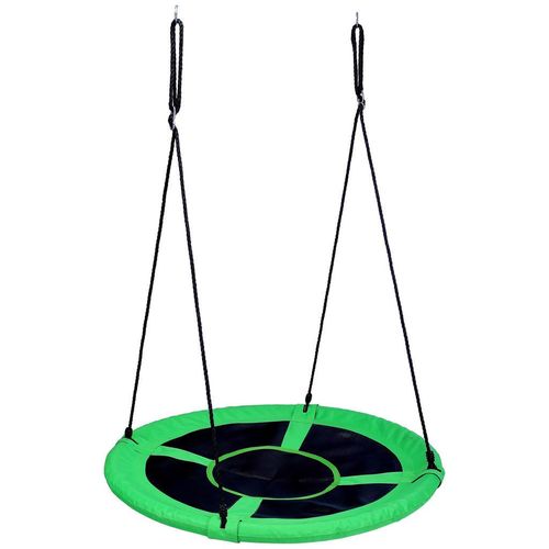 Xxxl Nestschaukel , Grün, Schwarz , Metall, Kunststoff, Textil , Outdoor Spielzeug, Schaukeln