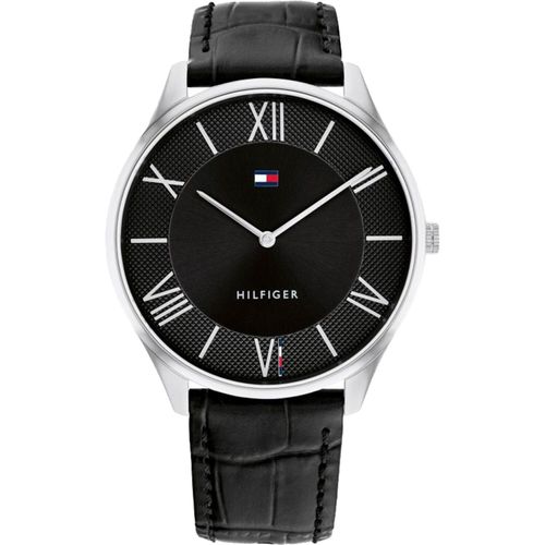 Tommy Hilfiger Herren Becker-Uhr, Schwarz