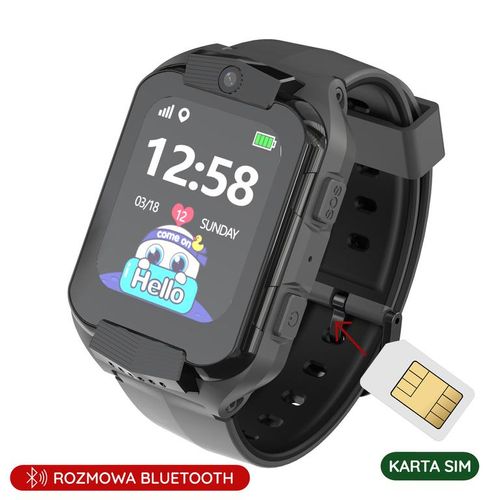 Pacific Kinder-Smartwatch Pacific 32 4G LTE SIM Schwarz Kinder-Smartwatch Pacific-PC00319