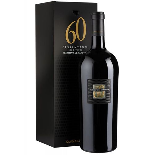 Sessantanni Primitivo di Manduria - 1,5 L-Magnum - 2019 - Cantine San Marzano - Italienischer Rotwein
