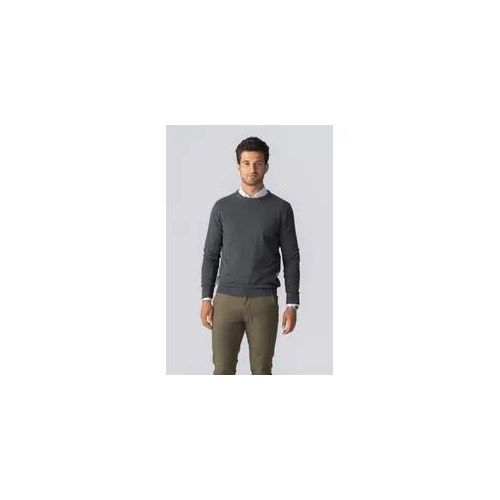 Pullover Roundneck - Holzkohle Melange - Mann - M - TeeShoppen