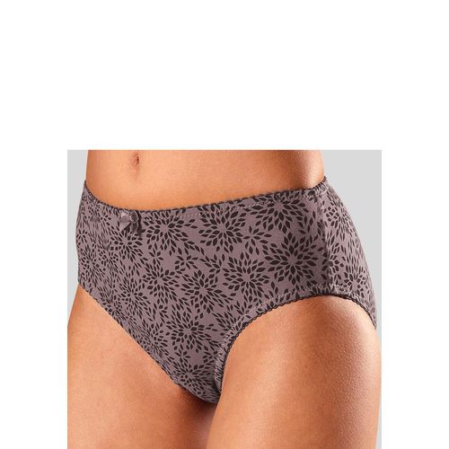 Slip NUANCE, Damen, Gr. 44/46, schwarz (taupe, schwarz), Obermaterial: 95% Baumwolle, 5% Elasthan, Unterhosen, hoch geschnittener Slip aus Baumwolle