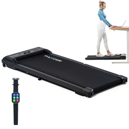 Laufband Thunder IDEA 101x38cm 6km/h FitShow LED Bluetooth Lautsprecher Transportrollen