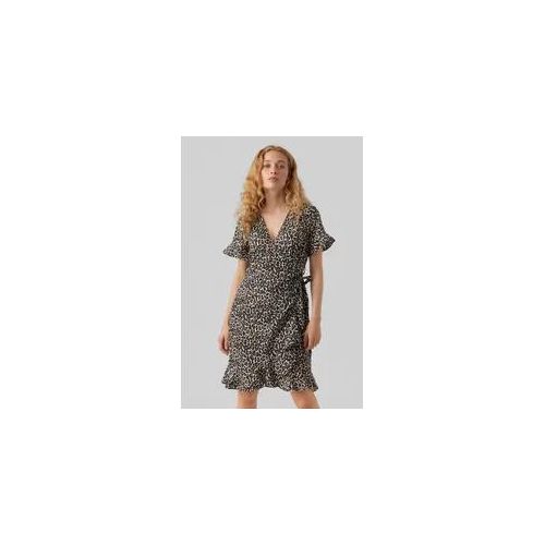 Henna Mini Wrap -Kleid - Haferflocken - Vero Moda