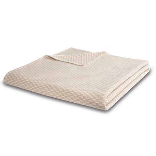 Wolldecke BIEDERLACK "Wolldecke Merino", beige (nature), B:150cm L:200cm, Wolle, Wohndecken, mit 100% Merinowolle