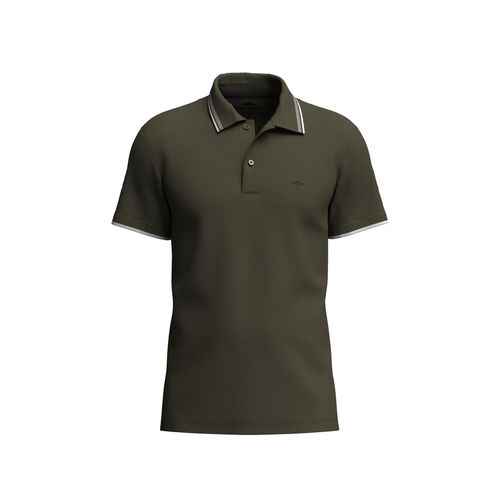Poloshirt FYNCH-HATTON, Herren, Gr. 4XL, grün (schwarz khaki), Piquu00e9, Obermaterial: 100% Baumwolle, unifarben, hüftbedeckend, Rundhals, Kurzarm angesetztes Bündchen, Shirts, mit Logostickerei