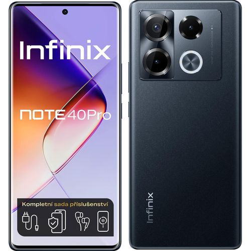 Infinix Note 40 PRO 12GB/256GB Obsidian Schwarz
