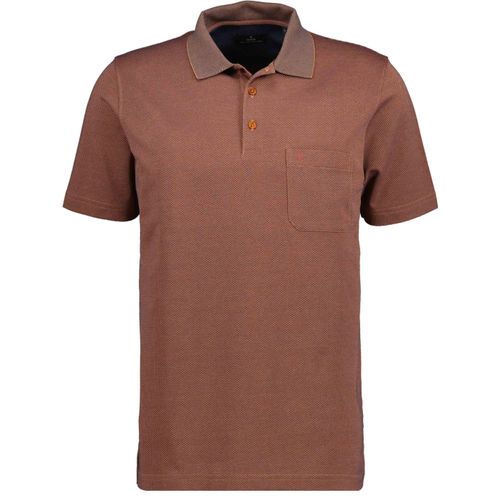 Poloshirt RAGMAN, Herren, Gr. S, orange (terra, 580), 70% Baumwolle 30% Polyester, casual, regular fit, ohne Ausschnitt, Kurzarm, Shirts
