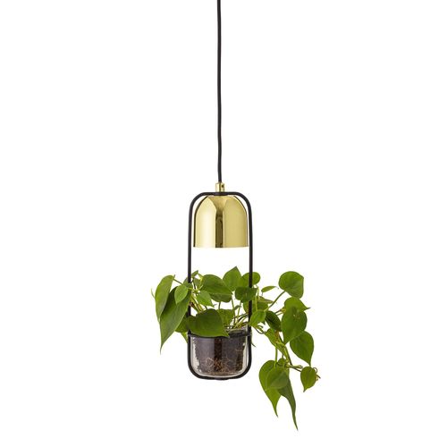 Bloomingville Pendellampe Gullak mit Blumentopf, Ø10 x H34 cm