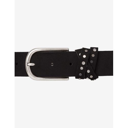 Brax Damen Veloursledergürtel Style DAMENGÜRTEL black, schwarz, Gr. 75