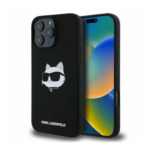 Karl Lagerfeld Apple iPhone 16 Pro Max Silicone Choupette Head MagSafe