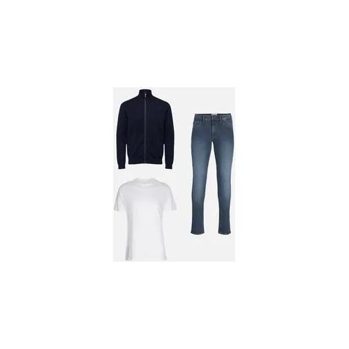 Outfit 5 - Zip -Strickjacke - Mann - TeeShoppen