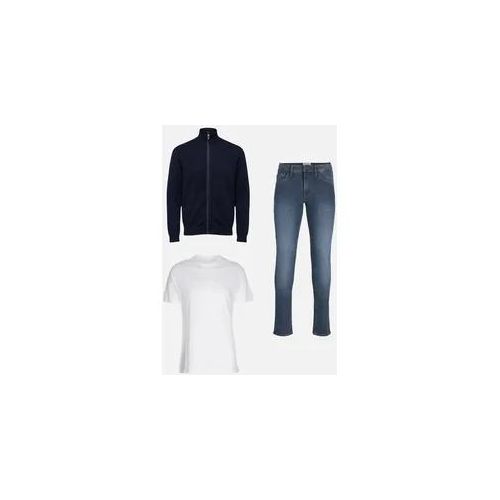 Outfit 5 - ZIP -Strickjacke - Mann - TeeShoppen