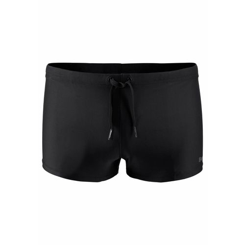 Boxer-Badehose BENCH., Herren, Gr. 8, N-Gr, schwarz, Polyamid, unifarben, Badehosen, mit Logodruck