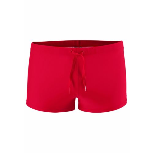 Boxer-Badehose BENCH., Herren, Gr. 6, N-Gr, rot, Polyamid, unifarben, Badehosen, mit Logodruck