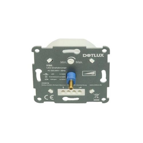 DOTLUX Drehdimmer, 5 - 100 W LED, weiß, Phasenabschnitt