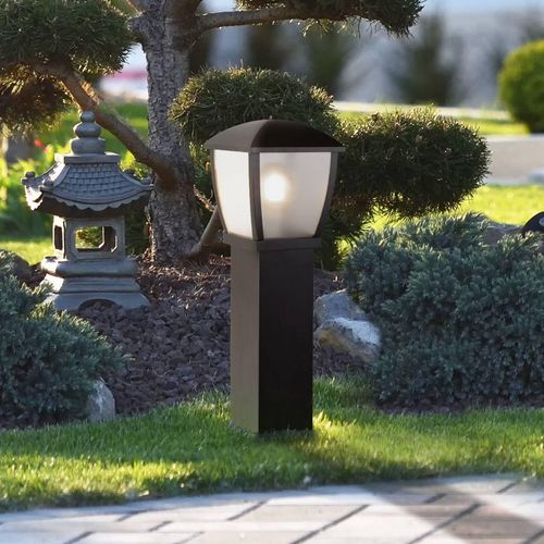 Pollerleuchte Seattle, IP44, schwarz, Höhe 73 cm, Metall