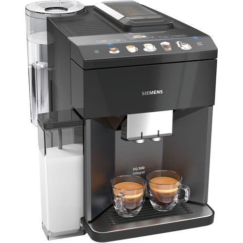 Siemens EQ.500 integral, Espressomaschine, 1,7 l, Kaffeebohnen, Gemahlener Kaffee, Eingebautes Mahlwerk, 1500 W, Schwarz
