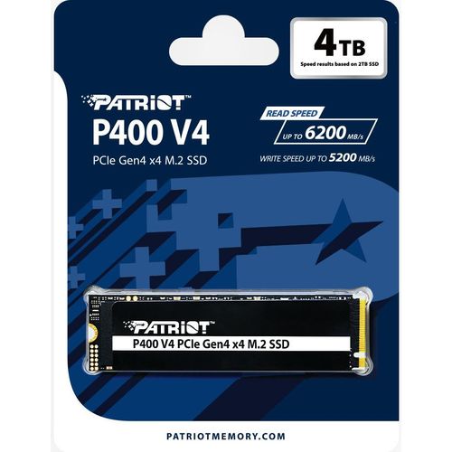 Patriot P400 V4/4TB/SSD/M.2 NVMe/Kühlkörper/5R