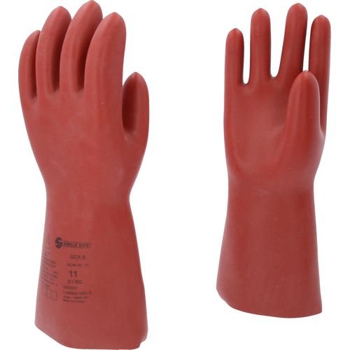KS TOOLS Elektriker-Schutzhandschuh mit mechanischen und thermischen Schutz Größe 11 Klasse 0 rot - 117.0088