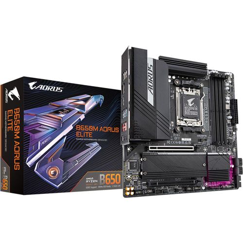 Gigabyte B650M AORUS ELITE, (B650,AM5,mATX,DDR5)