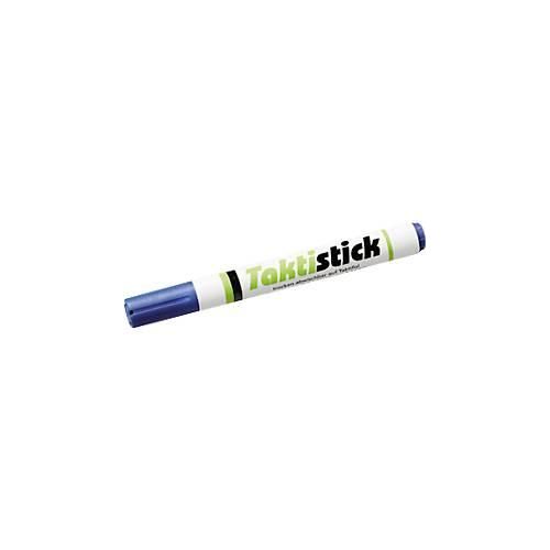 Textmarker Taktistick, für Taktifol-Taktikfolien/Taktiboards, Keilspitze, Schreibfarbe Blau, 1 Stück