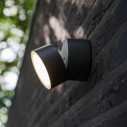 LED-Außenwandleuchte Trumpet, Ø 9,4 cm