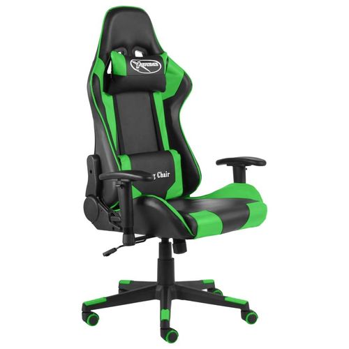 Gaming-Stuhl Drehbar Pvc | Farbe: Grün | Modell: Ohne Fußablage