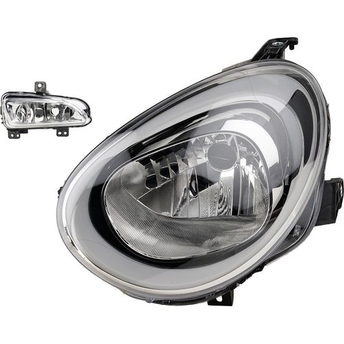 Johns, Scheinwerfer Front passend für Fiat 500X 334 09/14- H4 Links + Nebelscheinwerfer 51978445 51979318