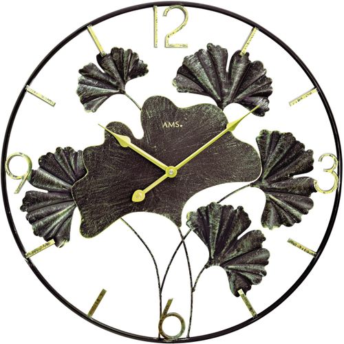 Wanduhr AMS, bunt, Wanduhren, Ø 50cm, Quarzuhr, Metall, Wohnzimmer, Esszimmer, Küche, Arbeitszimmer, Büro