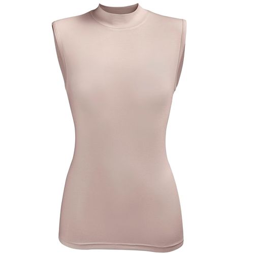 Unterziehshirt WÄSCHEPUR, Damen, Gr. 40, Normalgrößen, beige (sand), 95% Modal, 5% Elasthan, ärmellos, Unterhemden