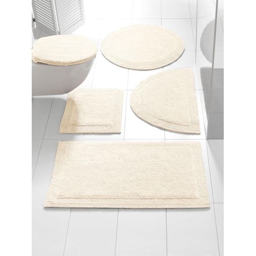 Badematte HEINE HOME Gr. 2, beige (natur), rechteckig (50cm x 90cm),, Badematten