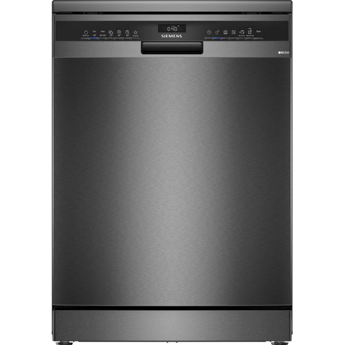 SIEMENS Standgeschirrspüler "SN23EC03ME", B (A-G), silber (schwarz), B:60cm H:84,5cm T:60cm, Geschirrspüler