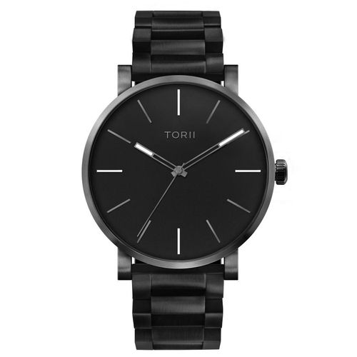 Herrenuhr TORII A45BB.BA klassisch schwarz zum Schwimmen.