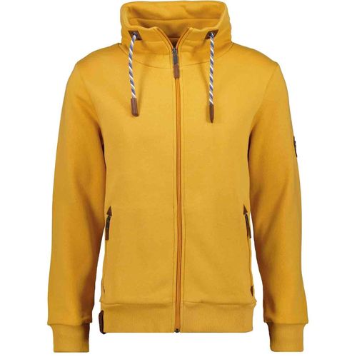 Sweatjacke RAGMAN, Herren, Gr. 6XL (62/64), orange (orange, 541), 65% Baumwolle 35% Polyester, casual, regular fit, Langarm, Sweatjacken