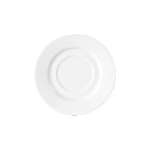 Espresso-Untertasse Caterado ISTA, rund, spülmaschinenfest, Ø 120 x H 12 mm, Porzellan, weiß, 6 Stück
