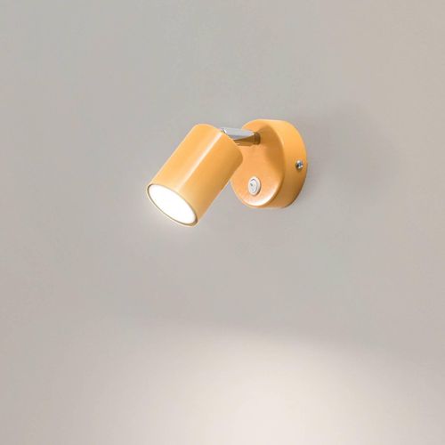 Wandstrahler Fun, gelb, 14 cm hoch, verstellbar, GU10