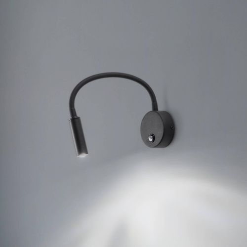 Wandlampe Lagos, 45 cm, schwarz, Leselampe, verstellbar, G9