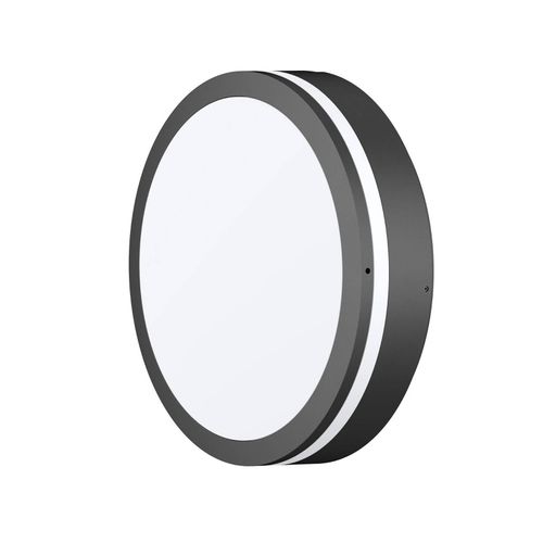LED-Außenwandleuchte CMD 9084, anthrazit, Ø 25 cm, IP65
