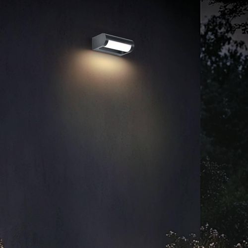 LED-Außenwandleuchte CMD 9052, Breite 18 cm, anthrazit, IP65